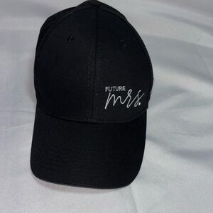 Black 'Future Mrs.' Baseball Cap Bride to be, Wedding